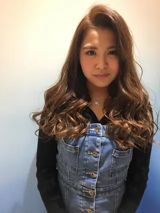 ロング カラー 🌈評価No.1🌈 艶髪カラー❌エクステのヘアスタイル