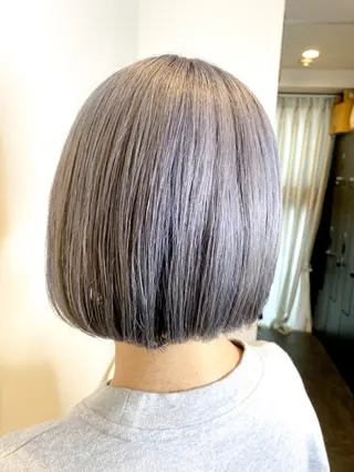 ショート カラー ハイライト/ブリーチ バレイヤージュ関佳祐のヘアスタイル