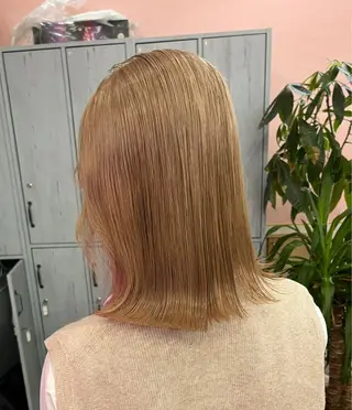 ミディアム カラー NEWONE所属・beige🧸 pink🎀のヘアスタイル