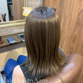 ミディアム カラー HairDesign Azurのヘアスタイル