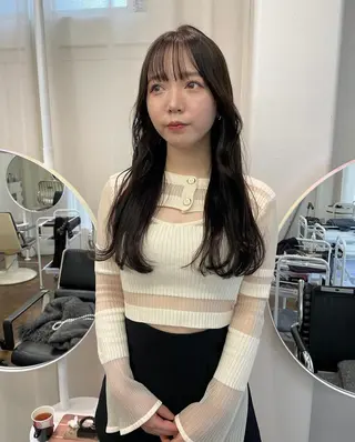ロング 🎀韓国/艶髪/暗髪 🎀 柚月🫧立川駅のヘアスタイル