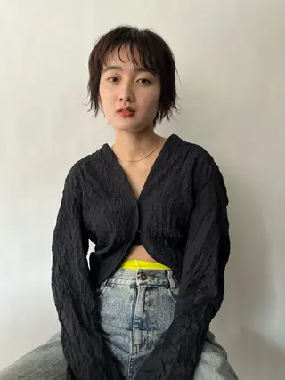 ショート カラー hishida akiho  🩰のヘアスタイル