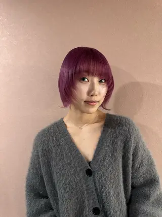 ショート カラー ヘアアレンジ アンク・クロス渋谷店所属・ANKH CROSS ゆうかのヘアスタイル