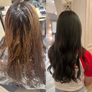 ロング カラー 中西 世成のヘアスタイル