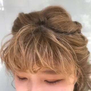 ミディアム カラー ヘアアレンジ Kawaguchi Arisaのヘアスタイル