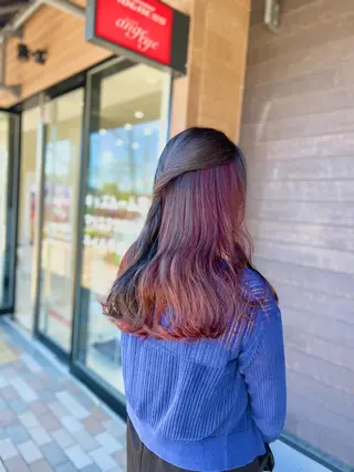 ロング 太白区白髪ぼかし/ ボブカット/千葉達人のヘアスタイル