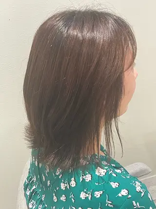 ミディアム カラー 髪質改善/ボブ /雷賀のヘアスタイル