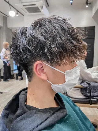 ショート パーマ メンズ amie高崎所属・高崎メンズパーマ 髪質改善TAKEのヘアスタイル