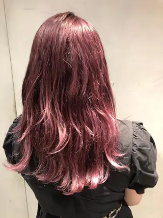 セミロング カラー 圧倒的透明感カラー nana🦕のヘアスタイル