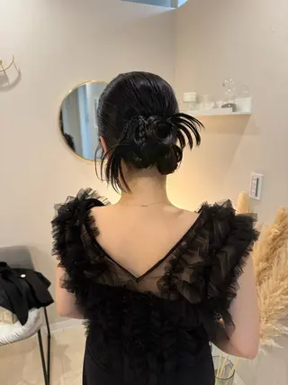 セミロング カラー パーマ ヘアアレンジ 小野寺瑞希 /最小顔カットのヘアスタイル