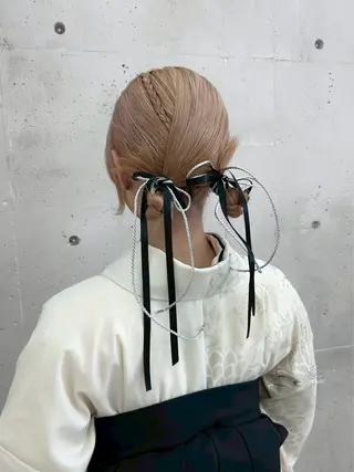 ヘアアレンジ monaヘアアレンジ 🎀/お呼ばれのヘアスタイル