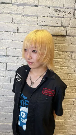 ショート カラー シマノ フミヤのヘアスタイル