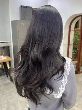 ロング カラー かみしー/艶カラー /ブラウンカラーのヘアスタイル