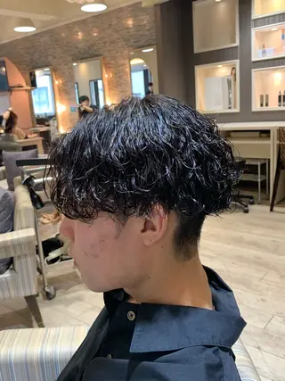 パーマ メンズ 梅田マンツーマン メンズ特化美容師のヘアスタイル
