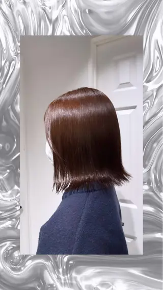 ショート 🩵yuribou ／カラー／ボブ🩵のヘアスタイル