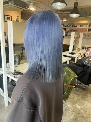 ミディアム カラー ヘアアレンジ 高島 凜のヘアスタイル