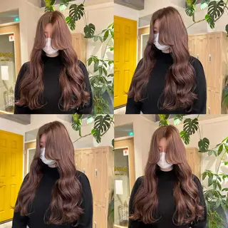 ロング カラー 艶カラー/韓国顔周り 🎀mamiのヘアスタイル