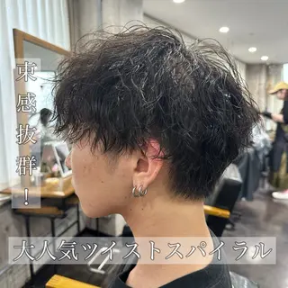 ショート パーマ メンズ メンズ指名率NO1✨ 小松唯歩のヘアスタイル