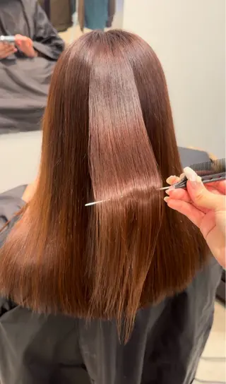 セミロング カラー mir所属・堀越 美羽のヘアスタイル