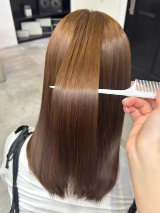 セミロング FERiCIA所属・ちはな‎🤍 ヘアセット／縮毛矯正のヘアスタイル