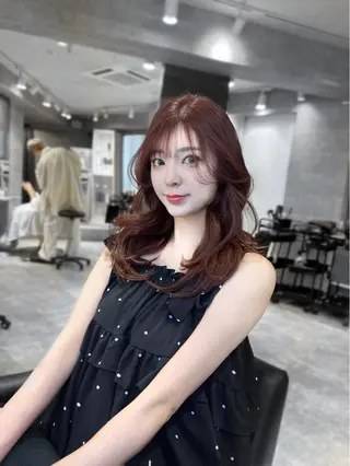 セミロング カラー 🏅韓国ヘア/新宿/ レイヤー/KSukeのヘアスタイル