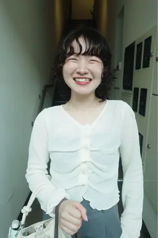 ミディアム パーマ パーマ 大須美容師 ぱるのヘアスタイル