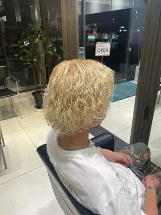 カラー パーマ メンズ 笠原未稀/カット・ ブリーチ無しカラーのヘアスタイル