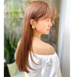 ロング カラー 平田 健一のヘアスタイル