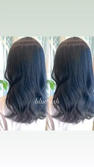 セミロング ブリーチなし/ 透明感カラー/松沢のヘアスタイル