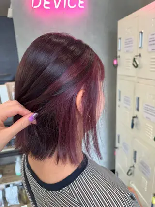 ミディアム カラー ヘアアレンジ 💫きたはら りおん💫のヘアスタイル