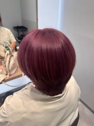 ショート カラー SALOWIN 大宮 crest所属・.ｒｅｏ 大宮のヘアケア屋さんのヘアスタイル