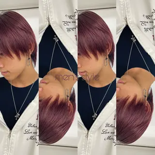 カラー メンズ 楪 yuzuriha所属・Saaya/レイヤー /ブリーチ/ブロンドのヘアスタイル