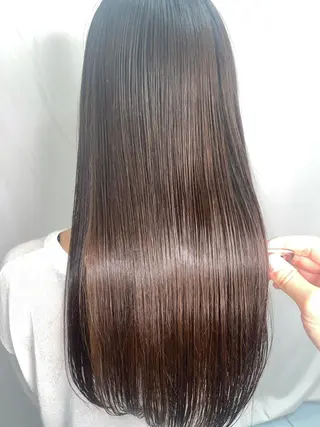 ロング 髪質改善/縮毛矯正 /ブリーチ矯正/岡部のヘアスタイル