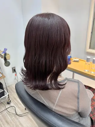 ミディアム カラー くさかみさき🌼暖色 /耳つぼ/オタク🌼のヘアスタイル