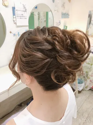 ミディアム 六本木/ヘアセット /hairmakeのヘアスタイル