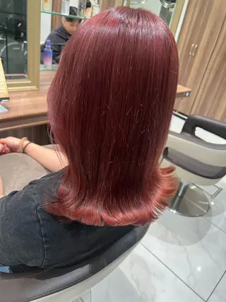 セミロング カラー 全席個室　暖色カラー Zina松園優香🌸のヘアスタイル