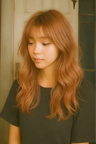 カラー Glunge 徳田まりんのヘアスタイル