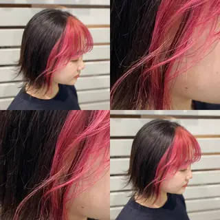 ショート カラー ハイトーン💫 エクステ💫maiのヘアスタイル