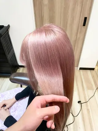 ロング カラー 🌈派手髪ハイトーン 🌈鈴木亮太🌈のヘアスタイル