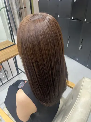セミロング おもかわ おとなのヘアスタイル