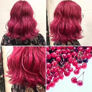 ミディアム カラー "PEPPU "所属・🌈推し色派手髪 ハイトーンShinのヘアスタイル