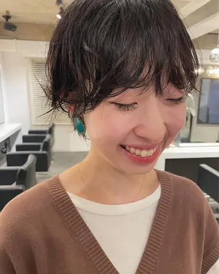 ショート パーマ 優作 〜圧倒的信頼〜のヘアスタイル