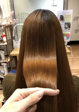 ロング 青野 文香のヘアスタイル