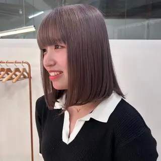 ミディアム カラー PAUSE所属・ひな🐥 ボブ/ハイトーン🫧のヘアスタイル