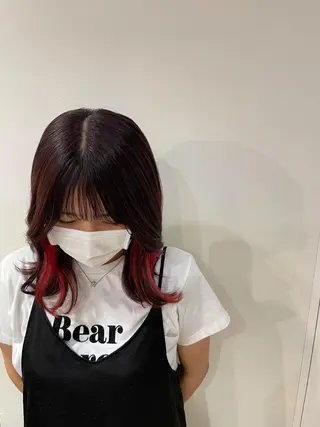 カラー 笠原未稀/カット・ ブリーチ無しカラーのヘアスタイル