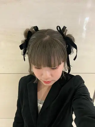 カラー YOKE 桃山台 SAKI♩ ܸのヘアスタイル