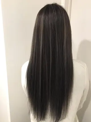 ロング カラー 🌈評価No.1🌈 艶髪カラー❌エクステのヘアスタイル