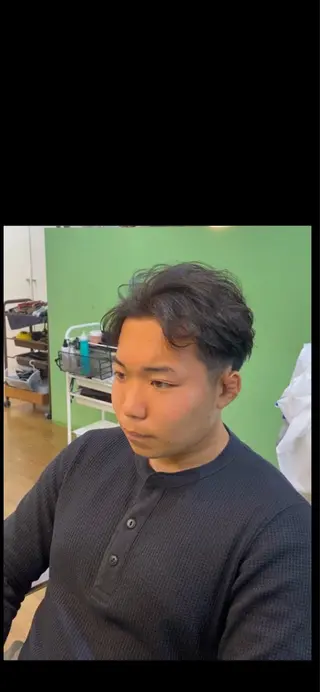 パーマ ヘアアレンジ メンズ Jr.スタイリスト エシカル🌱松原大将のヘアスタイル