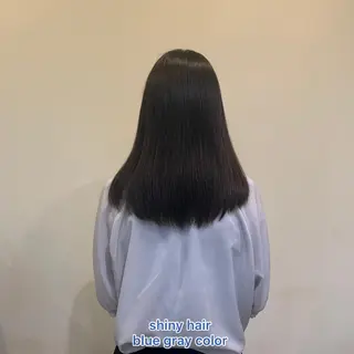 セミロング カラー 艶髪レイヤー上田 紗也🇰🇷💗のヘアスタイル