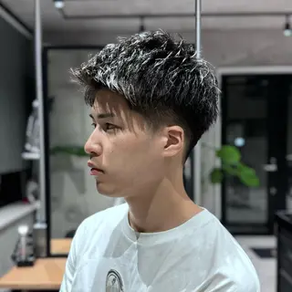 ショート METS CRAFT HAIR所属・原宿メンズ/パーマ/ フェード/REOのヘアスタイル